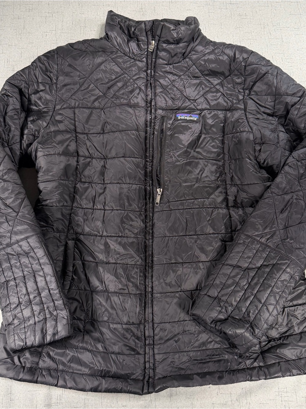 Patagonia Nano Puff Women’s XL Black Quilted Insulated Down Full Zip Jacket